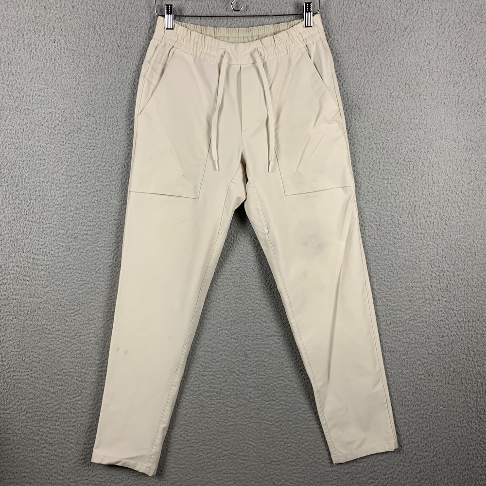 Lululemon Bowline Pants Mens Small Unilitech White Opal Stretch Drawstring